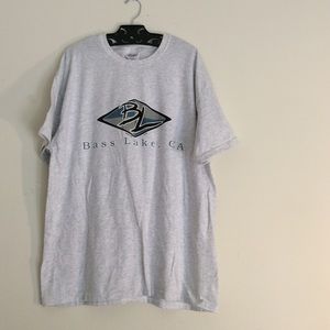 Grey bass lake Ca t-shirt